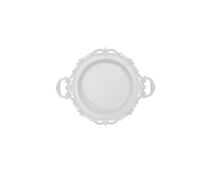 BANDEJA CIRCULAR (35X29X4) BLANCO