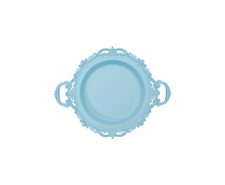 BANDEJA CIRCULAR (41.5X34X5) CELESTE