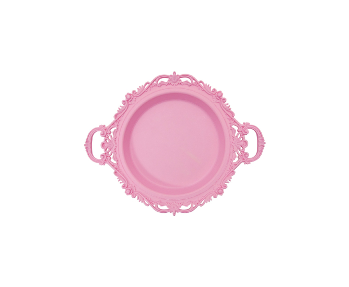 BANDEJA CIRCULAR (41.5X34X5) ROSADO
