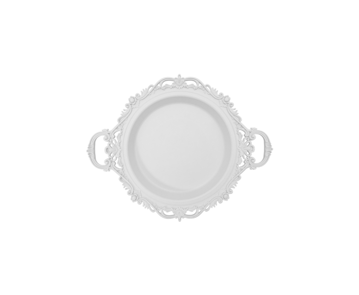 BANDEJA CIRCULAR (41.5X34X5) BLANCO