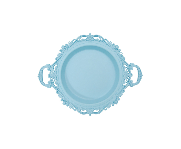 BANDEJA CIRCULAR (47X39X5.5) CELESTE
