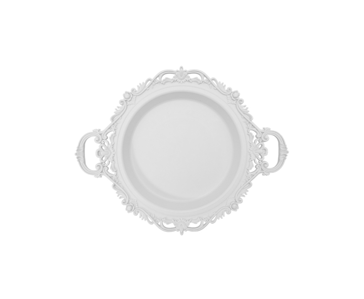 BANDEJA CIRCULAR (47X39X5.5) BLANCO