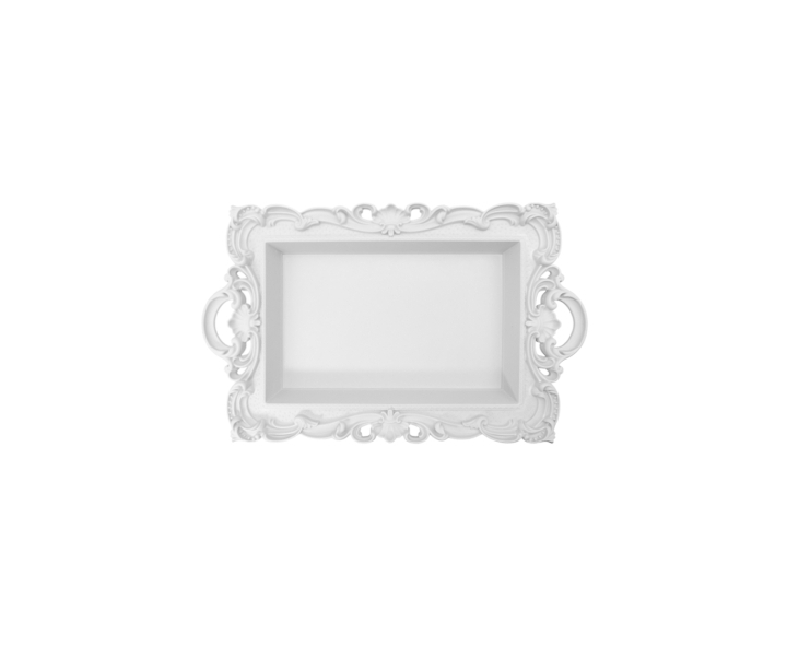 BANDEJA RECTANGULO (32X20X4) BLANCO