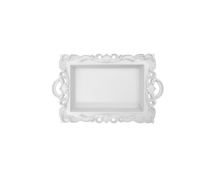 BANDEJA RECTANGULO (38.5X24X5) BLANCO
