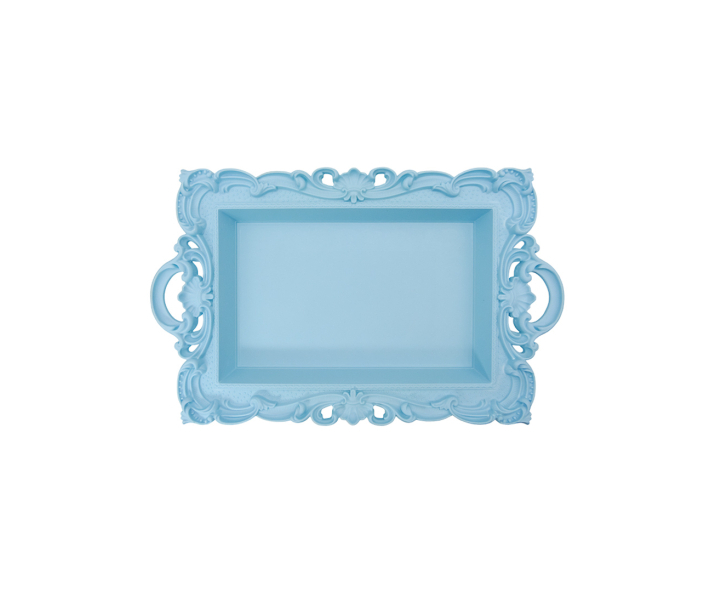 BANDEJA RECTANGULO (45.5X28.5X6.5) CELESTE