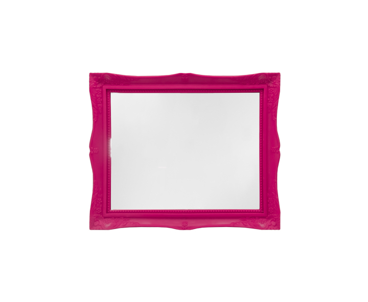 BANDEJA RECTANGULAR C/ PATA (30X25X4CM) FUCSIA