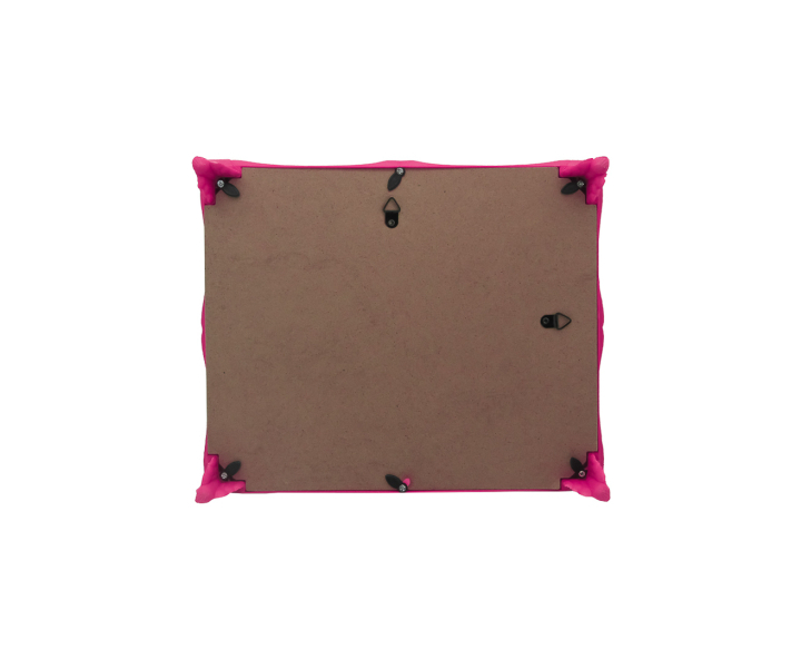 BANDEJA RECTANGULAR C/ PATA (30X25X4CM) FUCSIA