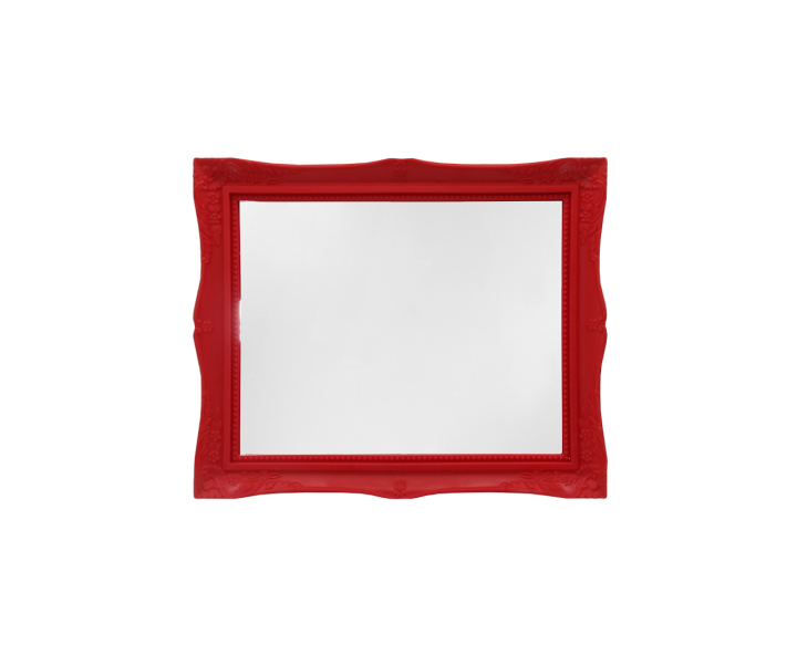 BANDEJA RECTANGULAR C/ PATA (30X25X4CM) ROJO