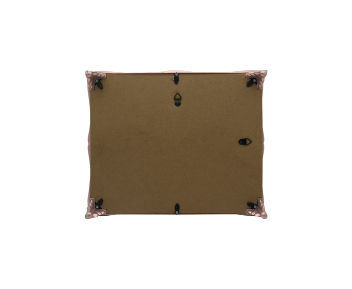 BANDEJA RECTANGULAR C/ PATA (30X25X4CM) ROSA DORADO