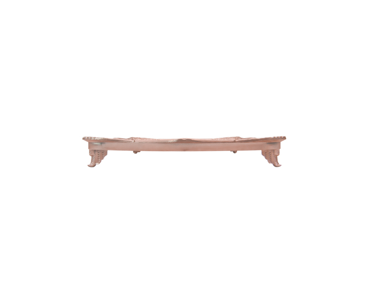 BANDEJA RECTANGULAR C/ PATA (30X25X4CM) ROSA DORADO