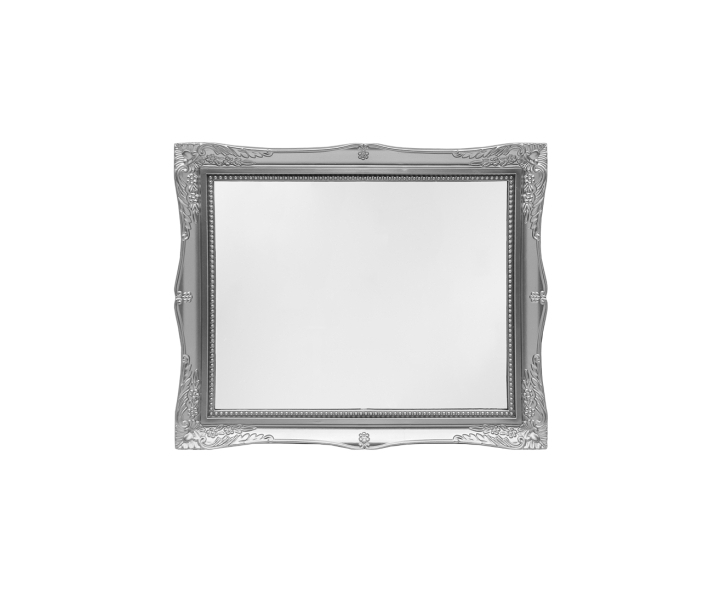 BANDEJA RECTANGULAR C/ PATA (30X25X4CM) PLATEADO