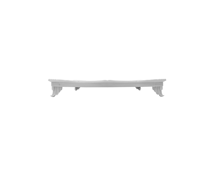 BANDEJA RECTANGULAR C/ PATA (30X25X4CM) BLANCO