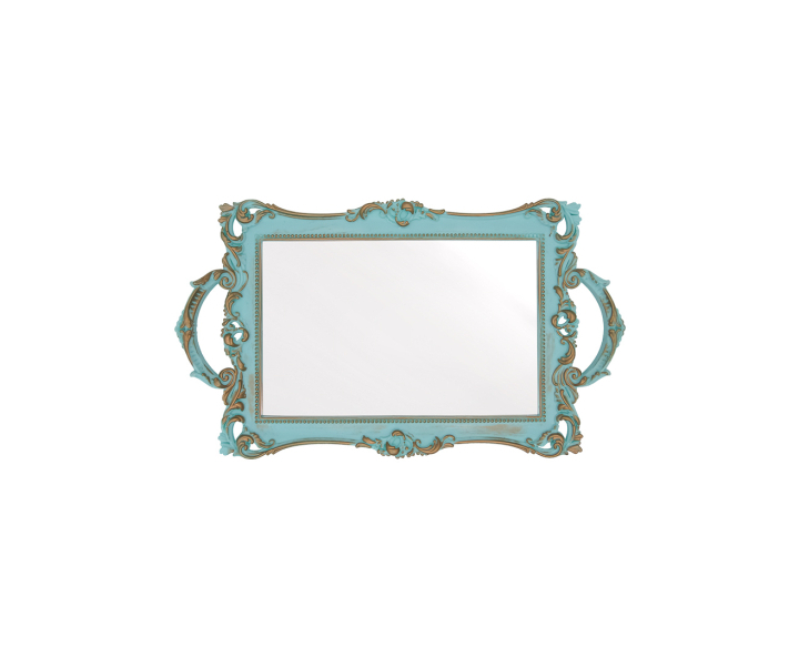 BANDEJA ESPEJO RECTANGULO (33X20X3.5) TIFFANY