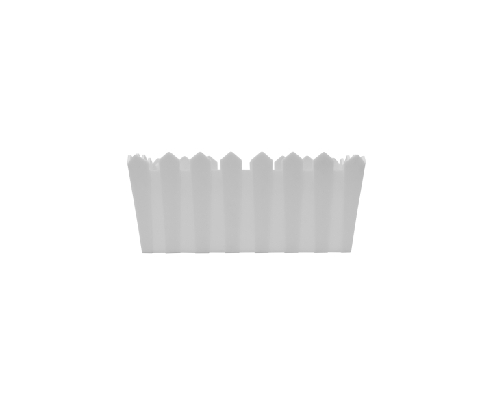 MACETA RECTANGULO (19.5X8.5X9) BLANCO
