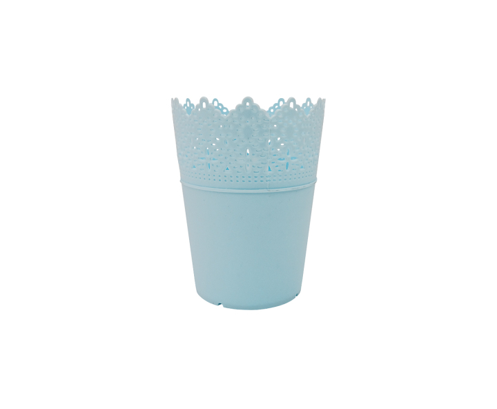 MACETA PLASTICA (12X9) CELESTES