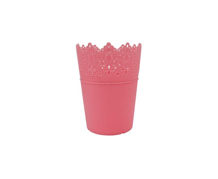 MACETA PLASTICA (12X9) ROSADO