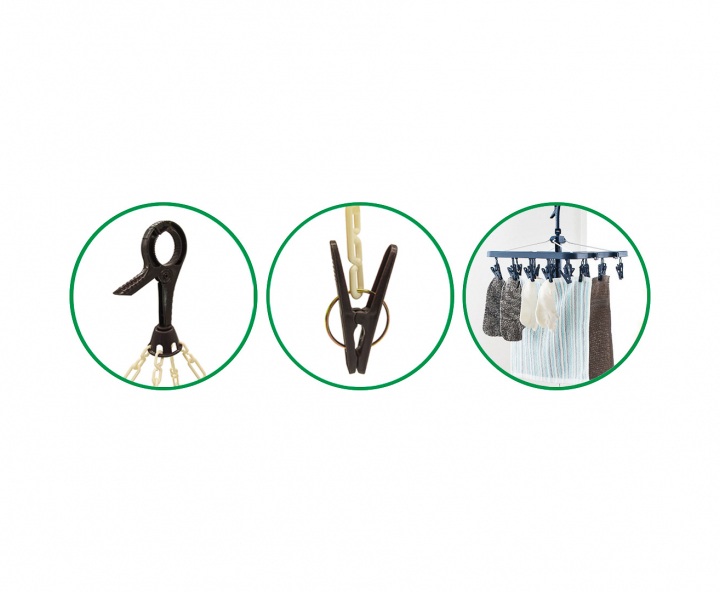 COLGADOR DE ROPAS A PINZAS 20P