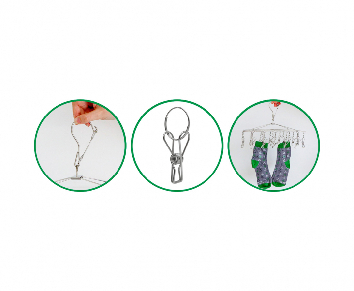 LAVANDERIA COLGADOR INOX 24P