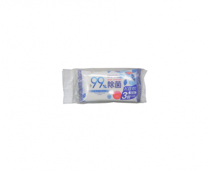 TOALLITA HUMEDA CON ALCOHOL 3P (10 UN)