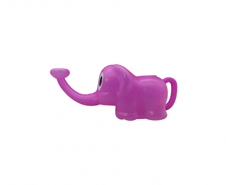 REGADERA PLASTICA ELEFANTE ROSADO