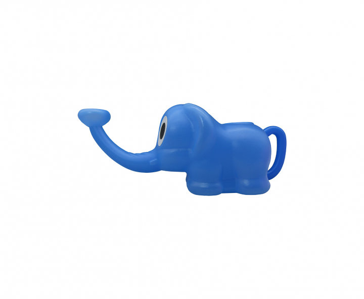 REGADERA PLASTICA ELEFANTE AZUL