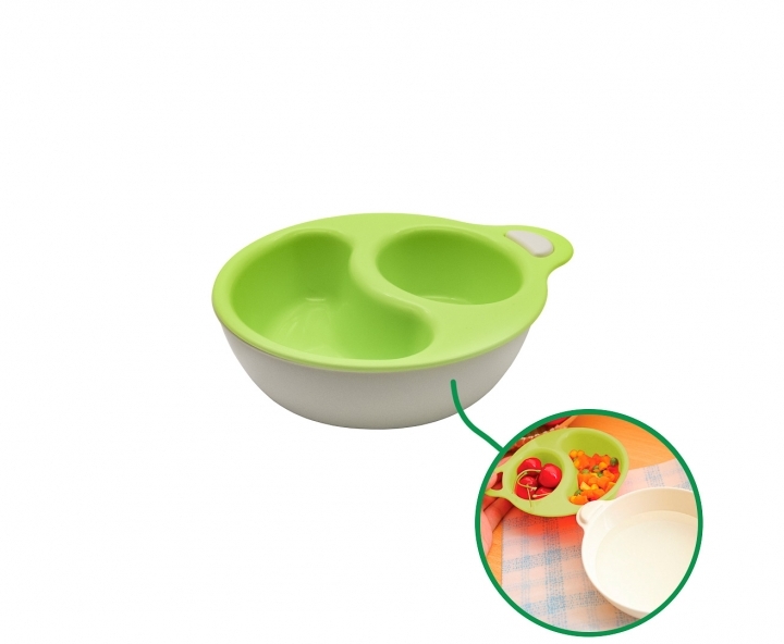 PLATO PARA BEBE VERDE
