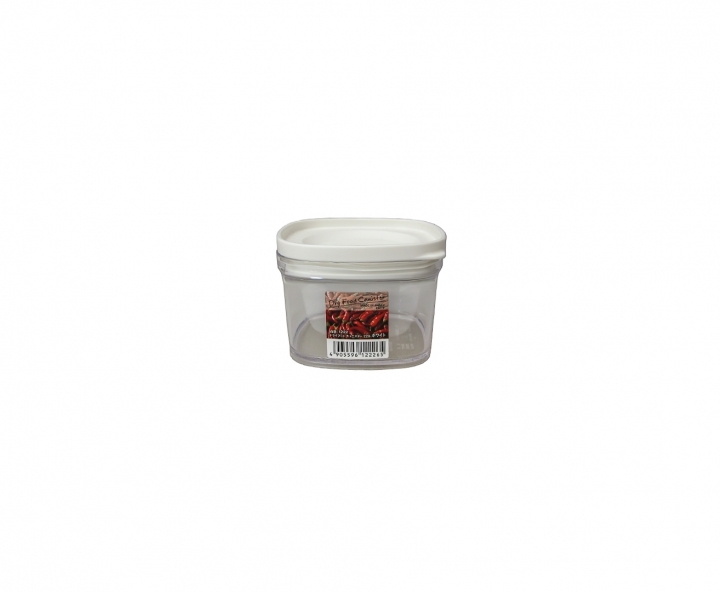 POTE CUADRADO (220ML) TRANSP.