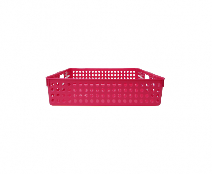 CANASTA PLASTICO A4 ROJO