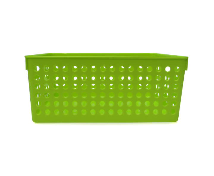 CANASTA PLASTICO ANCHO VERDE