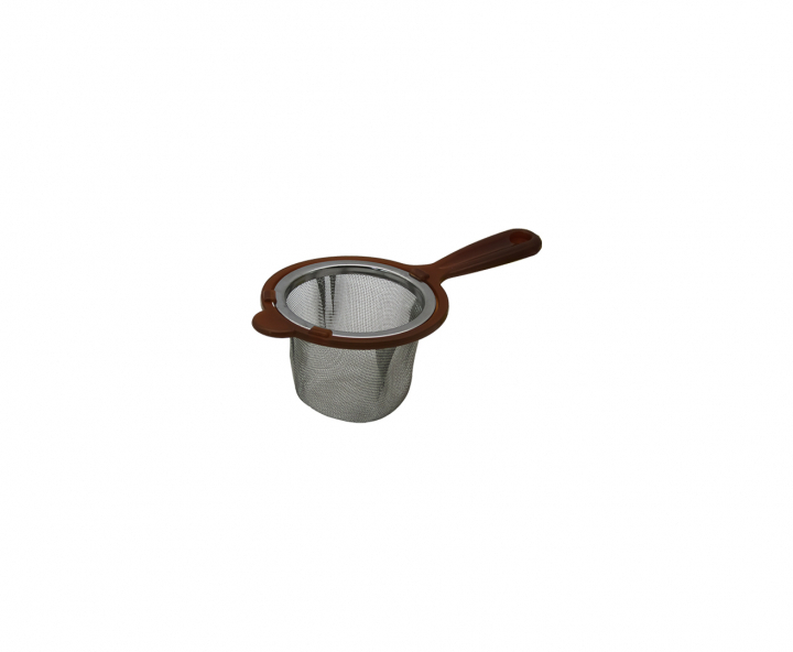 COLADOR DE TE (6.5X4.5CM) INOX./MARRON