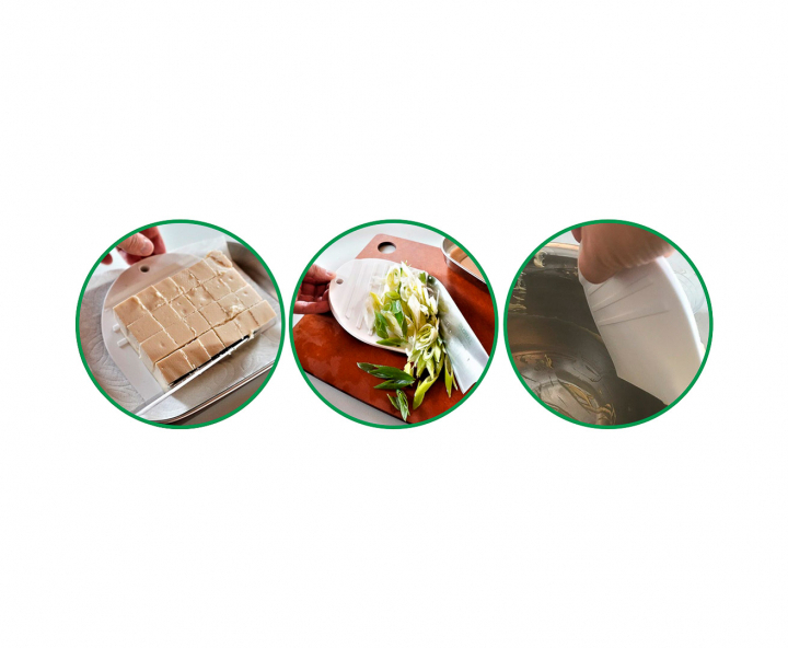 RASQUETA PLASTICA DE COCINA BLANCO