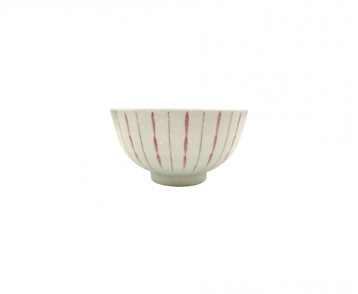 TAZA RED DOT AND STRIPES
