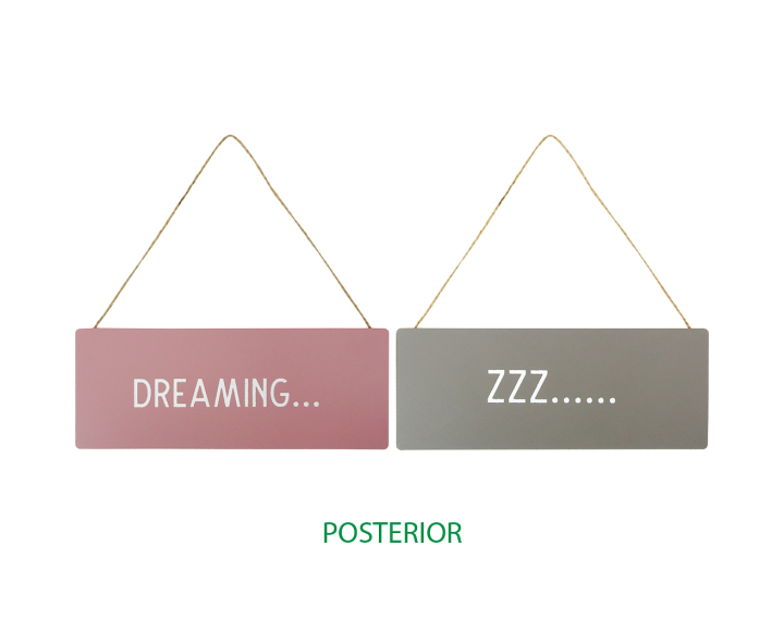 PLACA PLASTICA ROSA / CREMA