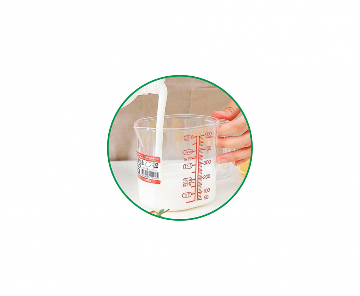 TAZA MEDIDORA (500ML) TRANSP.