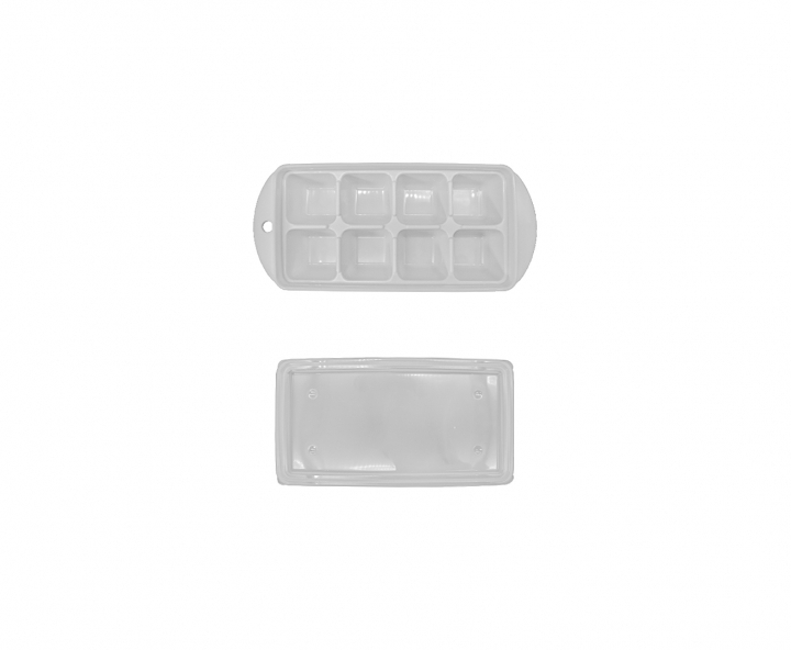 BANDEJA DE HIELO CUBO 8P C/ TAPA