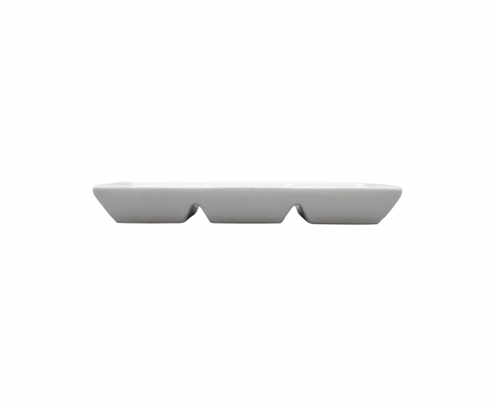 PLATO C/ DIVISIONES 3P BLANCO