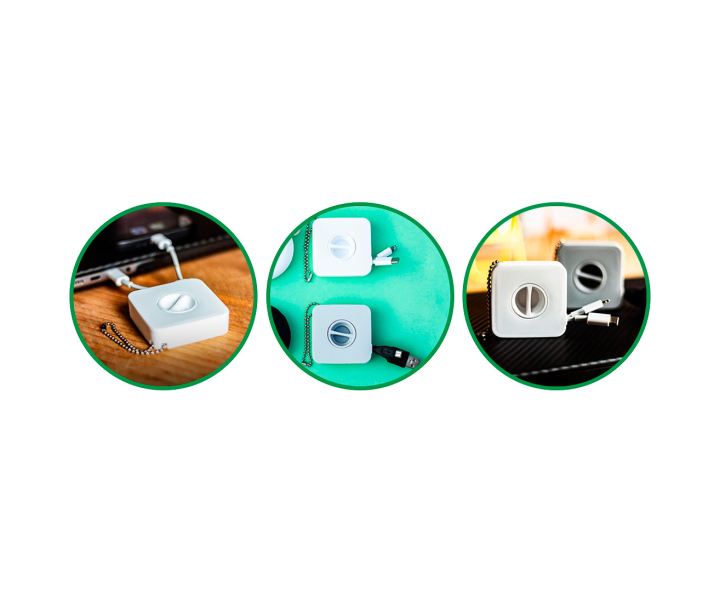 ORGANIZADOR DE CABLES USB (5.7X1.6X5.7CM)