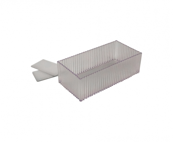 CAJA C/ DIVISORIO 2P TRANSP.