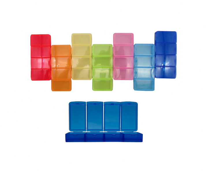 PORTA PILDORAS 7P (4 DIVISORIOS)
