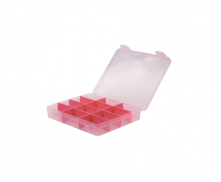 CAJA PLASTICO CRAFT ROSA