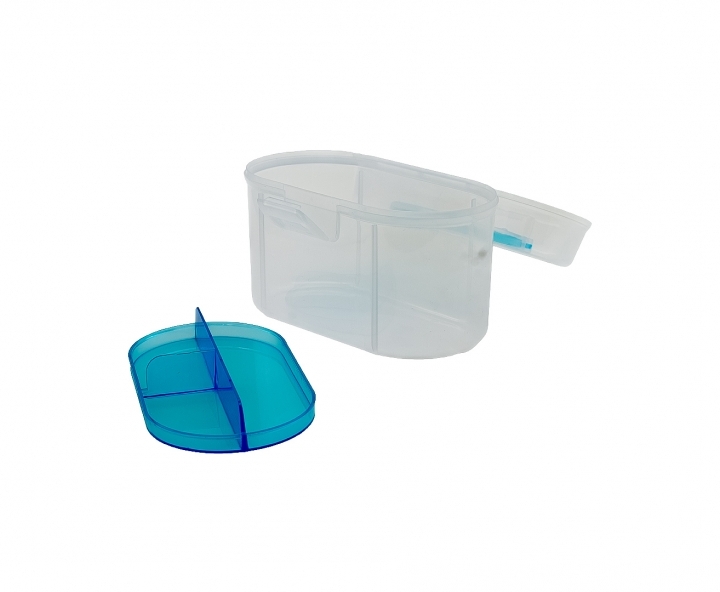 CAJA ORGANIZADOR OVAL CELESTE