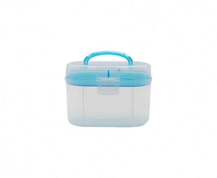 CAJA ORGANIZADOR OVAL CELESTE
