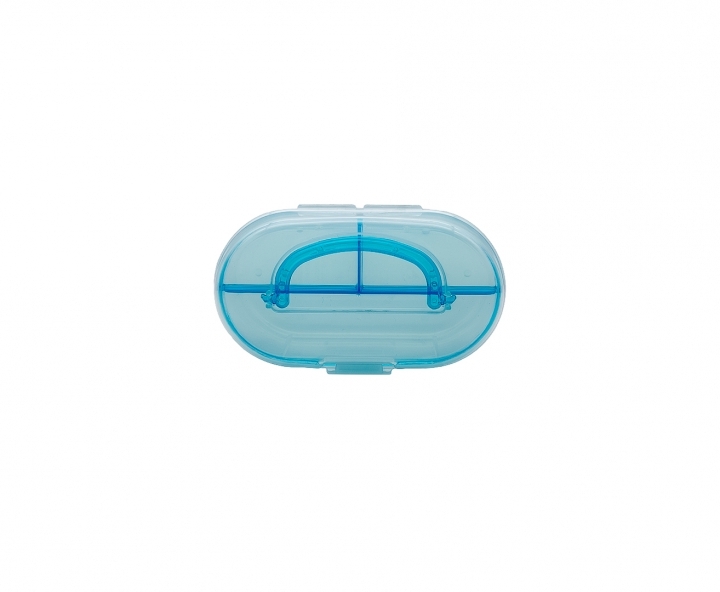 CAJA ORGANIZADOR OVAL CELESTE