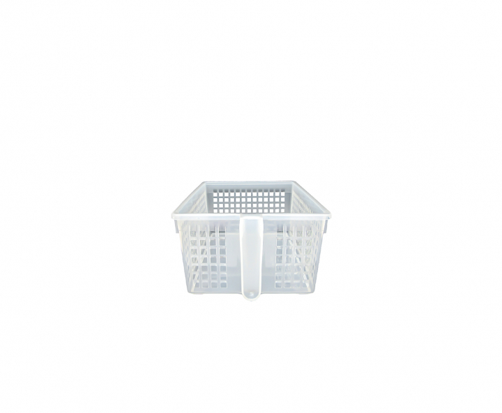 CAJA CON MANIJA (19.9X34X11.6CM) TRANSP.