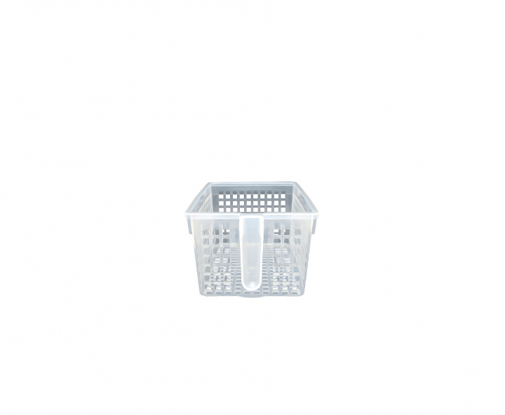 CAJA CON MANIJA (15.9X27.7X11.1CM) TRANSP.