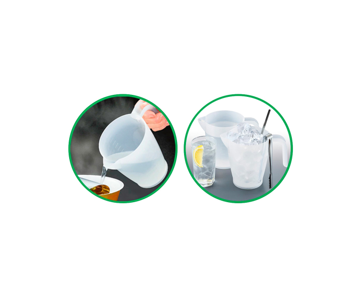JARRA MEDIDORA PLASTICA (1L) BLANCO