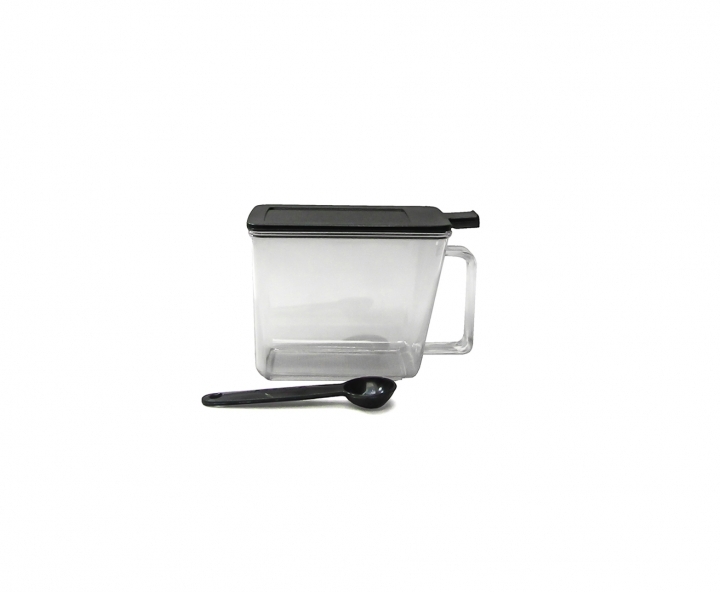 POTE DE CONDIMENTO 800 NEGRO
