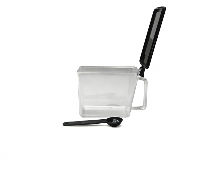 POTE DE CONDIMENTO 800 NEGRO