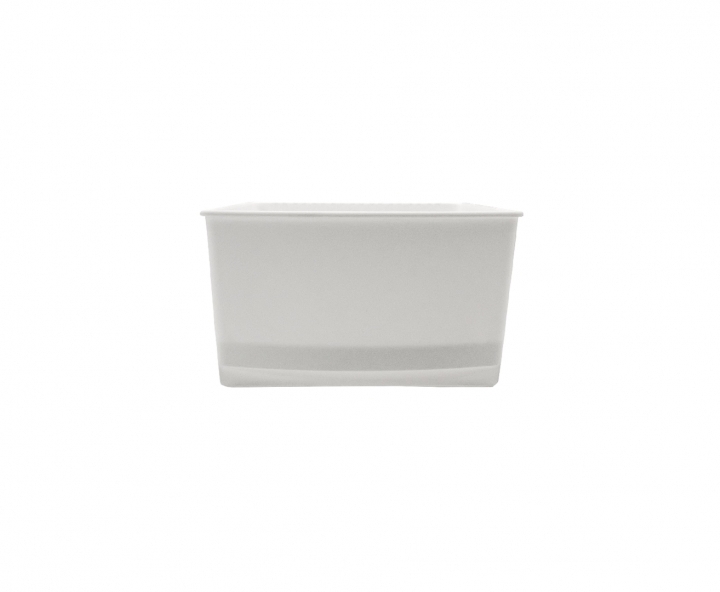 BANDEJA CUADRADA (20X25X11CM) BLANCO