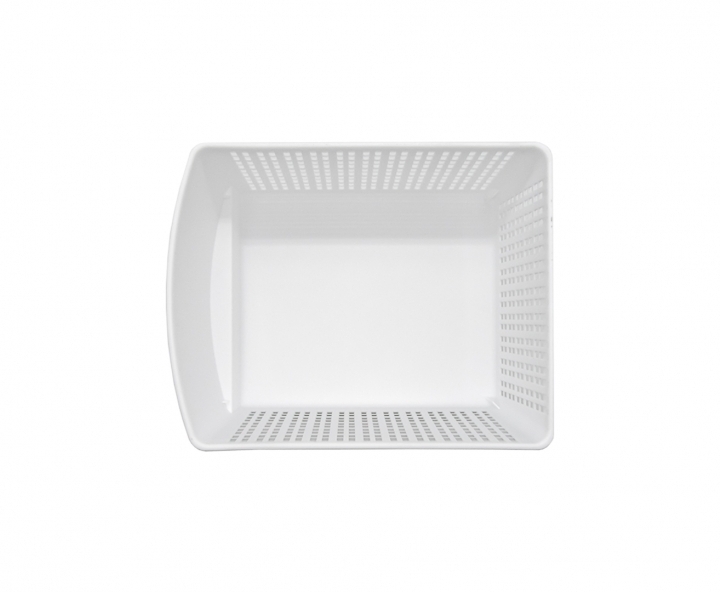 BANDEJA CUADRADA (20X25X11CM) BLANCO